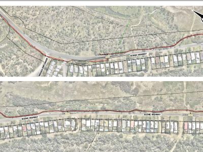 Diagram showing the Causeway Bridge to Sunflower Street section of the Yeppoon to Zilzie Shared Path. 