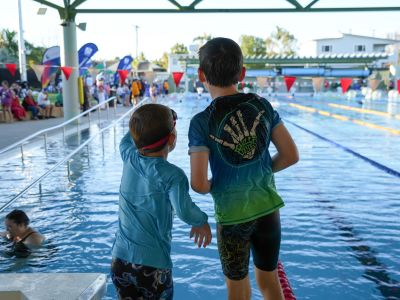 A photo showing the new aquatic centre. 